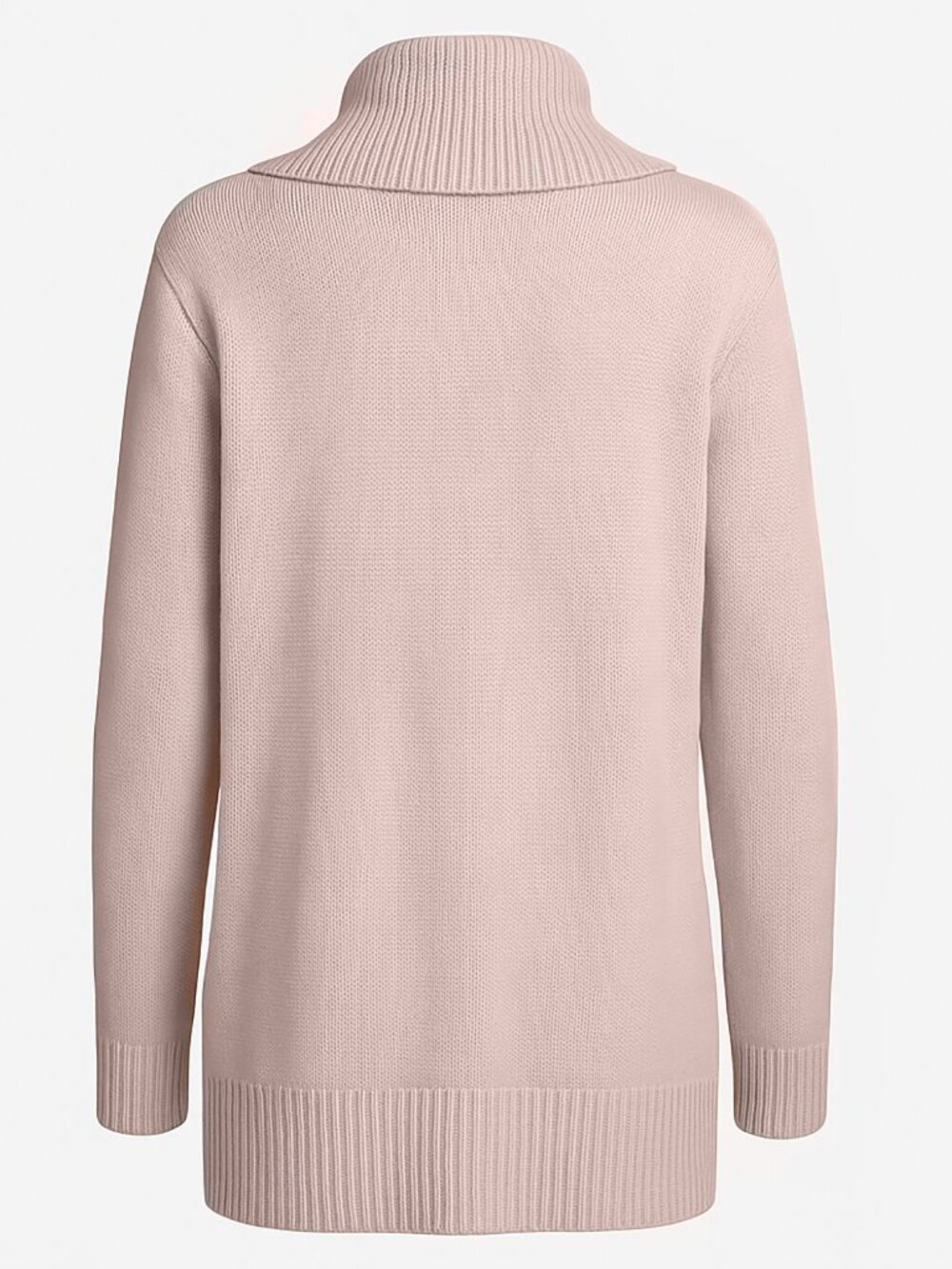 Calvin Klein Women’s Sweater Blush Chevron Pullover Shawl Collar Tunic Size 1X - Picture 3 of 6